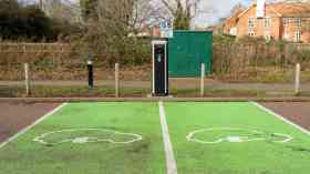 EV bays in car park