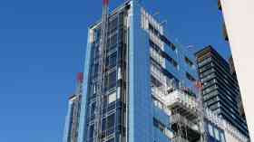 Building with cladding