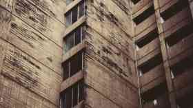 Dilapidated block of flats.