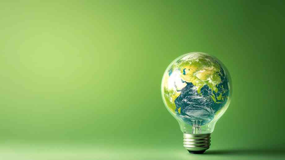 Earth in lightbulb concept art. Earth in lightbulb concept art.