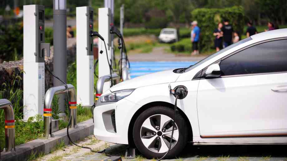 EV charging in car park EV charging in car park