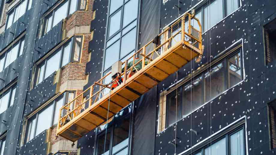 Cladding on building