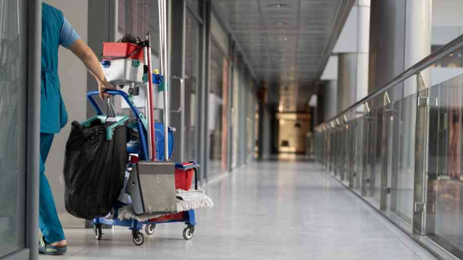 Cleaning a corridor
