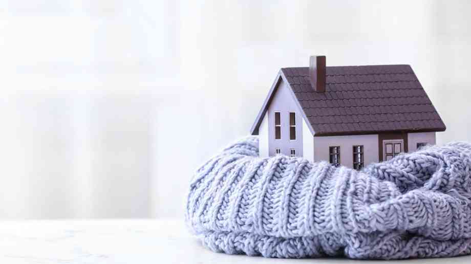 House with scarf