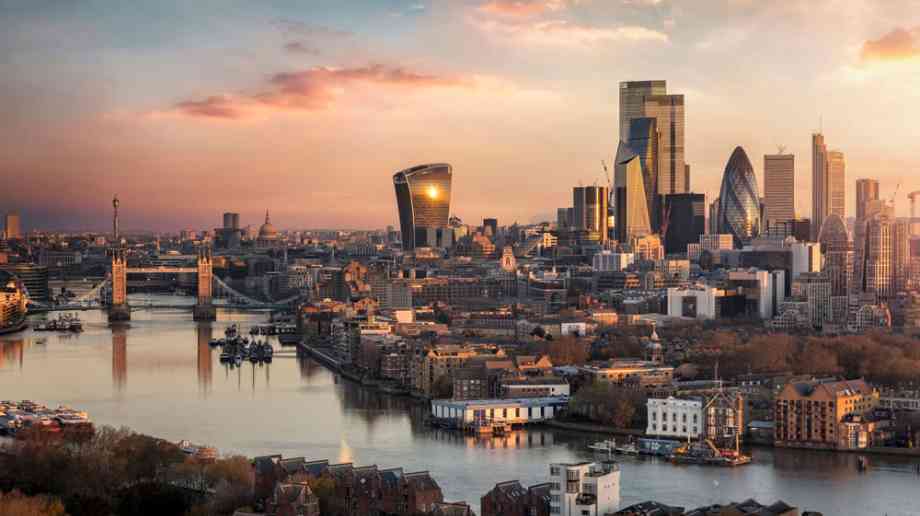 London skyline.