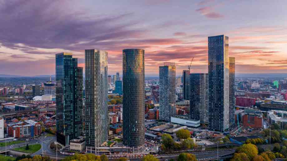 Deansgate in Manchester.