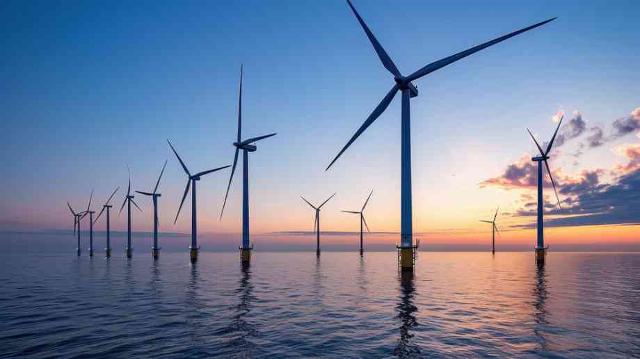 Offshore wind farm.