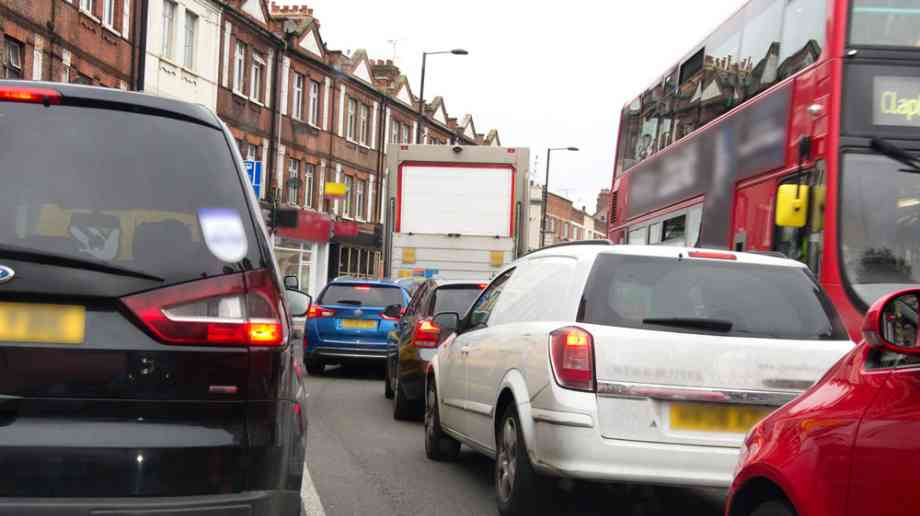 Busy London traffic